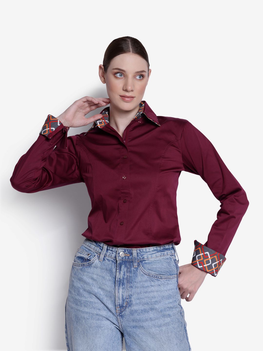 TuffRider Ladies ADEY Double Collar Shirt - Breeches.com
