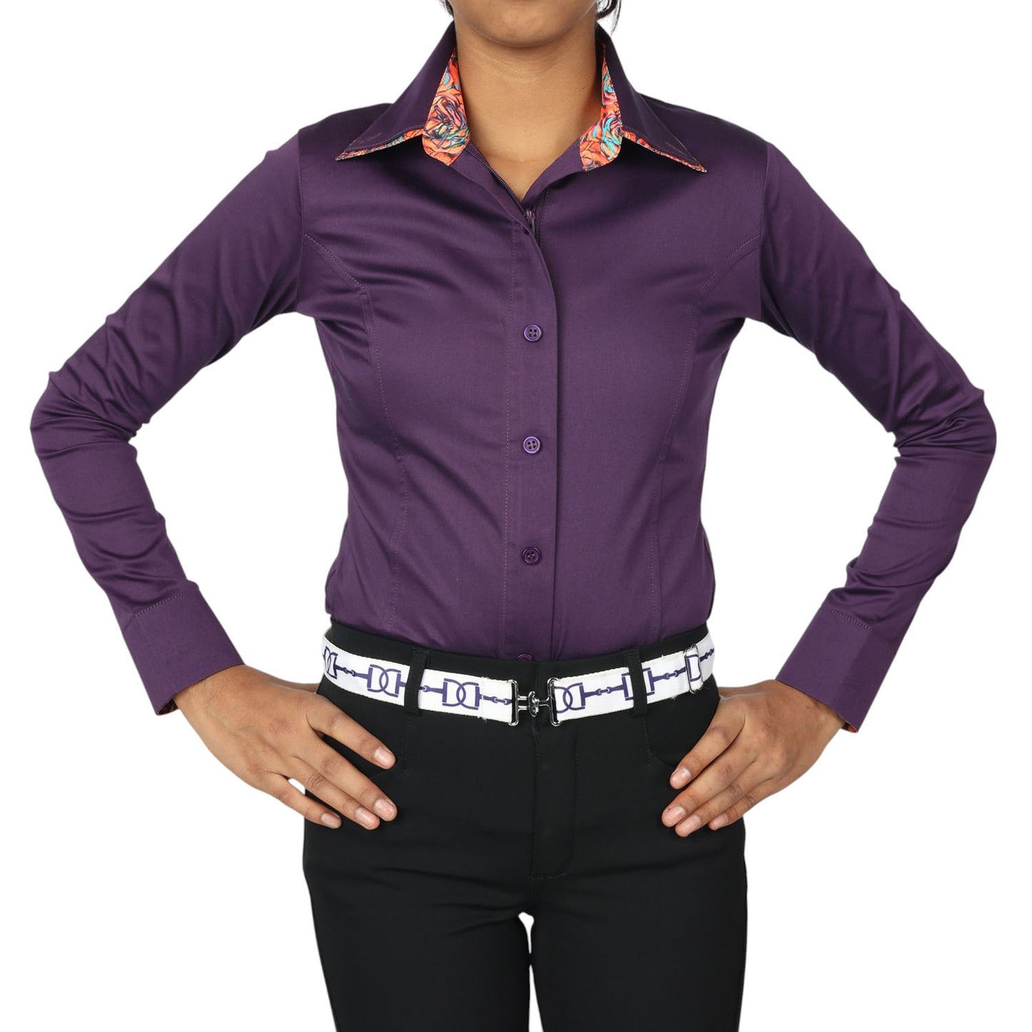 TuffRider Girls ADEY Double Collar Shirt - JPC Equestrian.com