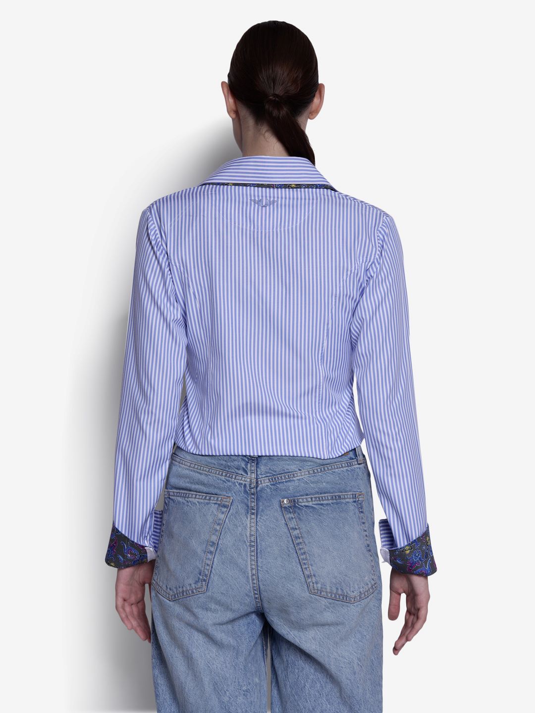 TuffRider Ladies ADEY Double Collar Stripe Shirt - Breeches.com
