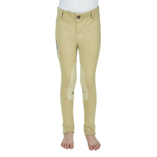 TuffRider Children's Thelwell Sweep Embroidered Pull-On Knee Patch Jods