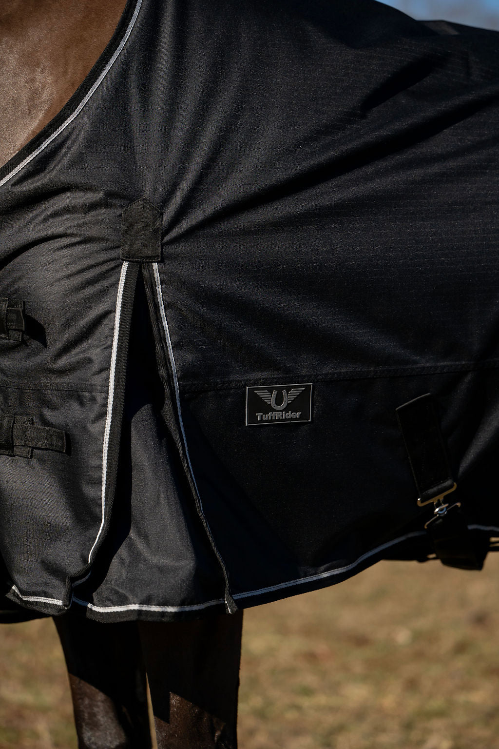 TuffRider Ripstop Standard Neck LightWeight Turnout Blanket with 100 GSM Fill - JPC Equestrian.com