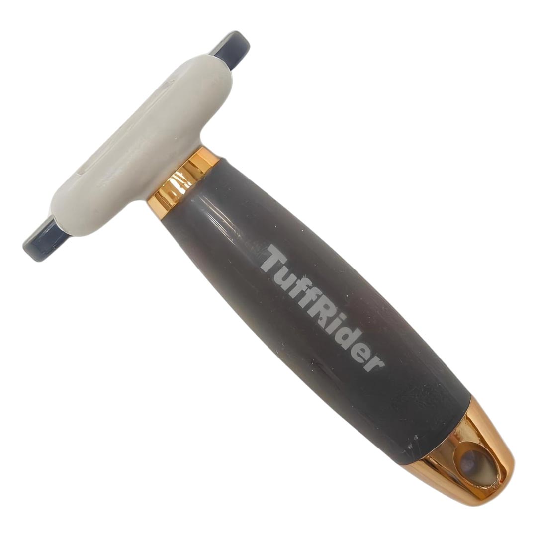 Tuffrider Metal Blade Moulting Comb with Soft Gel Grip - JPC Equestrian.com