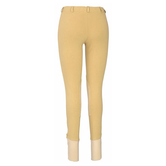 TuffRider Ladies Cotton Lowrise Pull-On Knee Patch Breeches