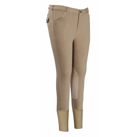 TuffRider Men's Micro Cord Patrol Knee Patch Breeches