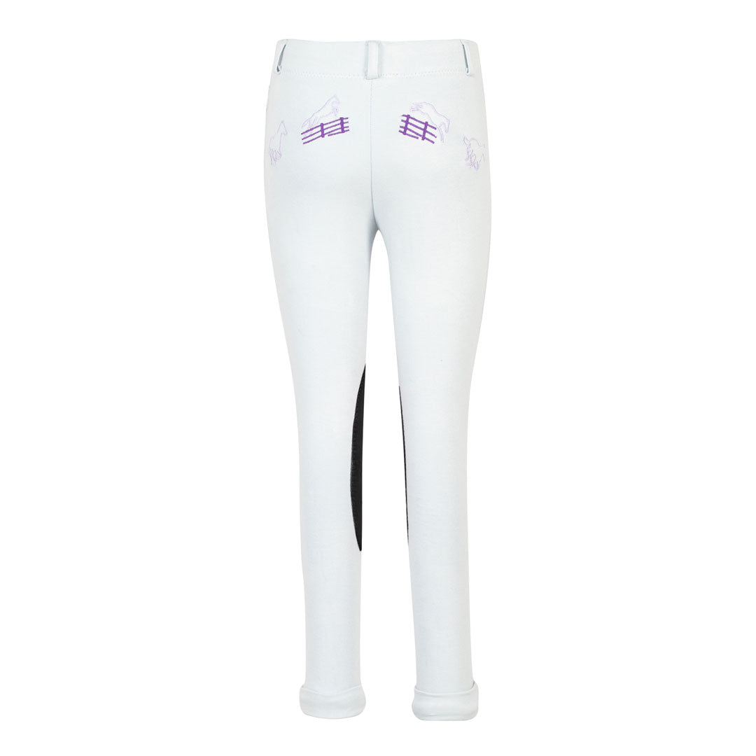 TuffRider Children's Cotton Embroidered Pull-On Jodhpurs
