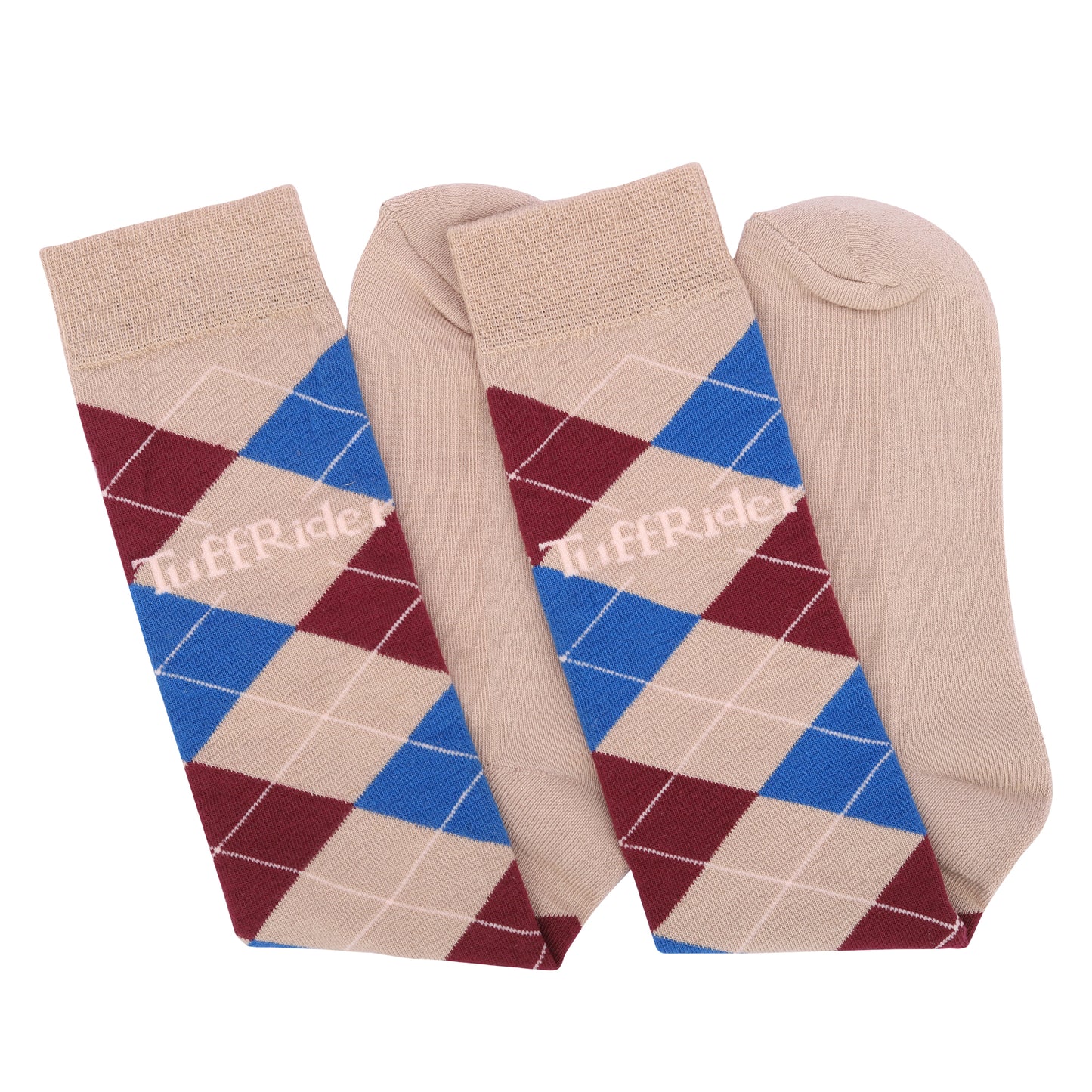TuffRider Argyle Knee Hi Socks