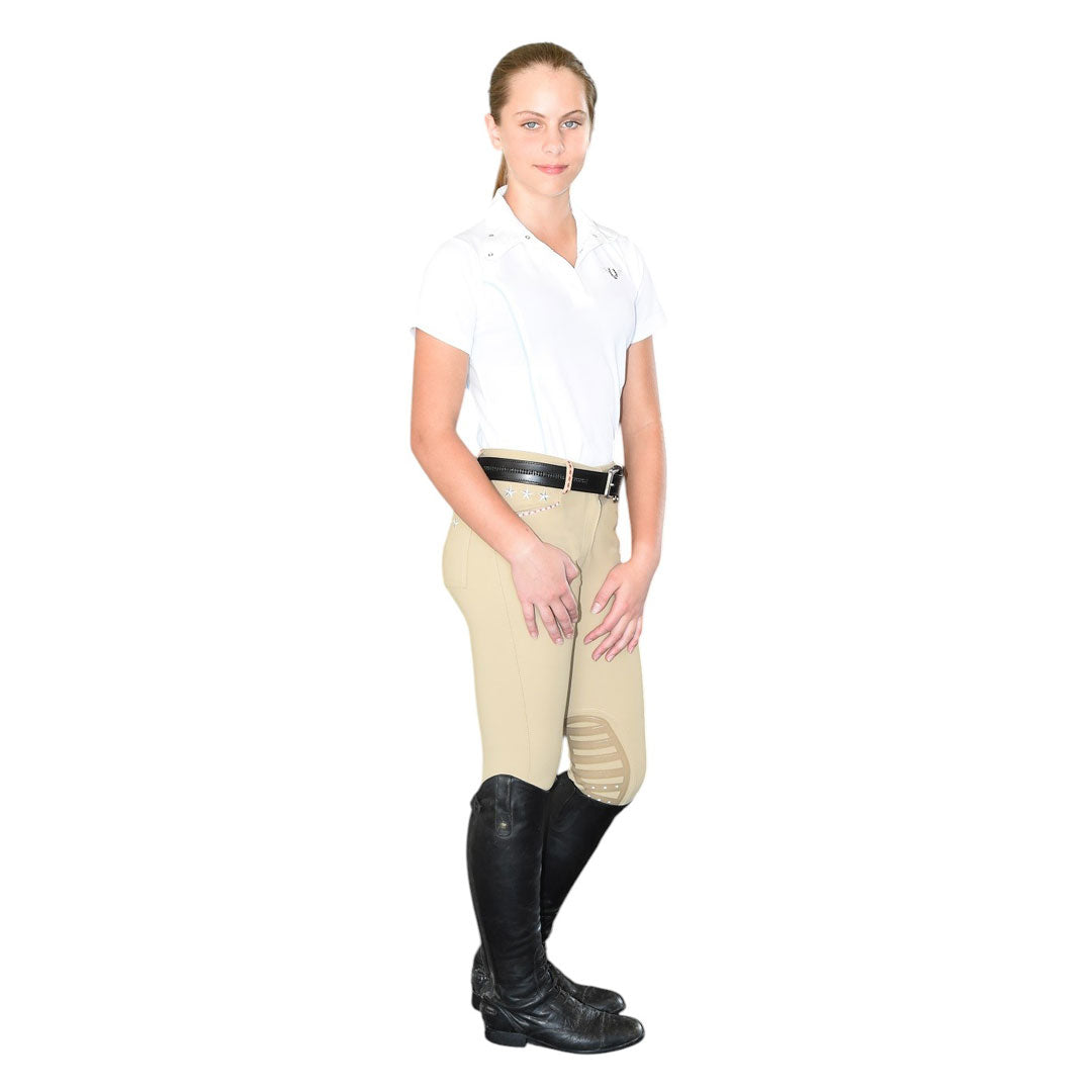 TuffRider Children's Kirby Kwik Dry Short Sleeve Show Shirt