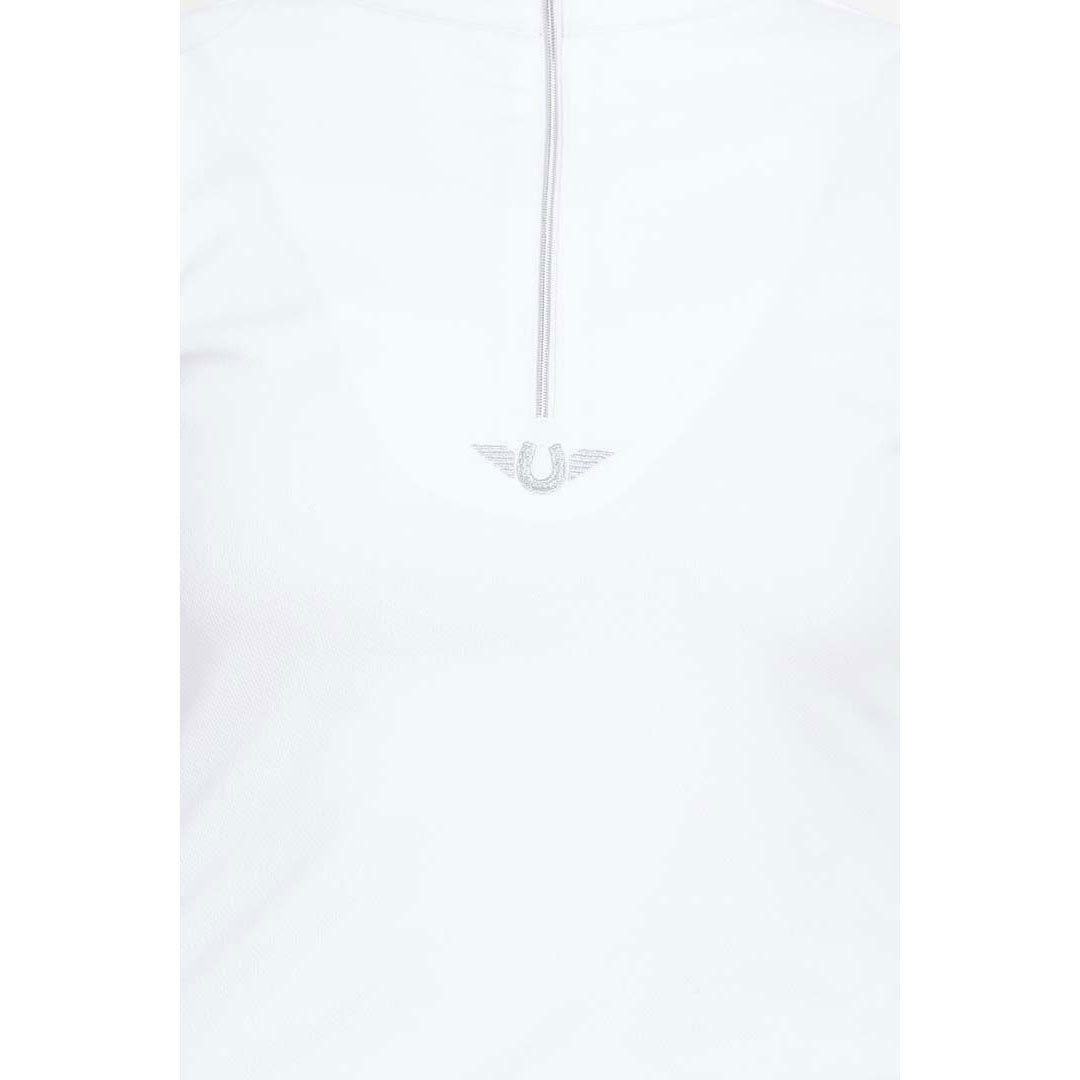 TuffRider Ladies Long Sleeve Ventilated Technical Sport Shirt – UV Protection, Quick-Dry, Mesh Undersleeves