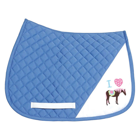 TuffRider I Heart Pony Girl Saddle Pad
