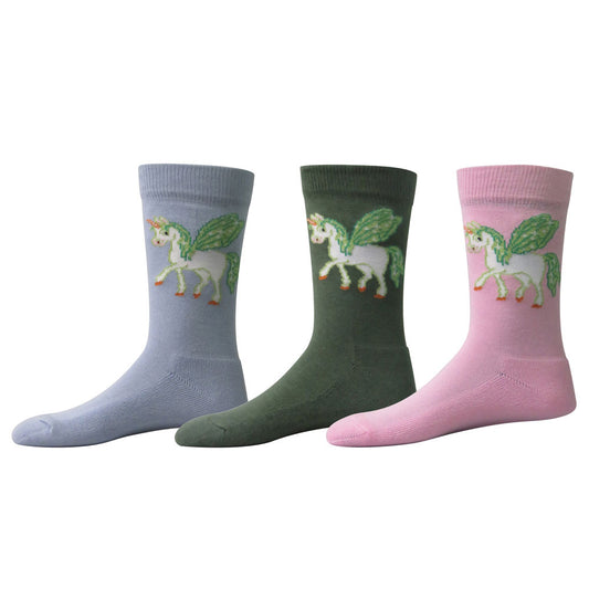 TuffRider Unicorn Kids Socks - 3 Pack