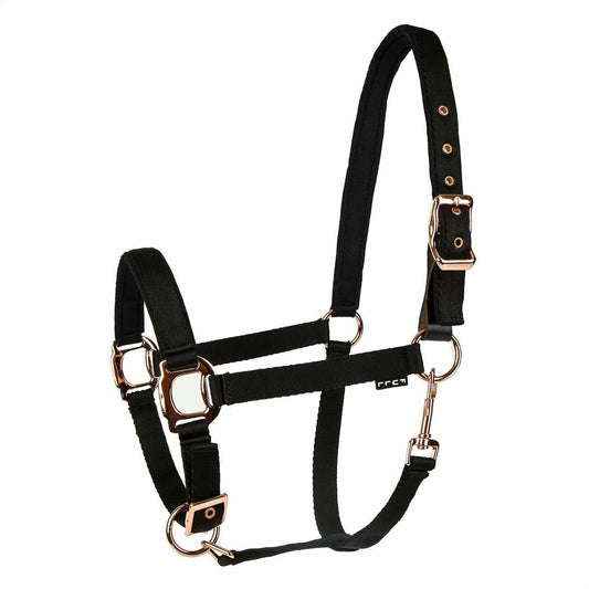 Lettia Rosegold Padded Leather Breakaway Halter
