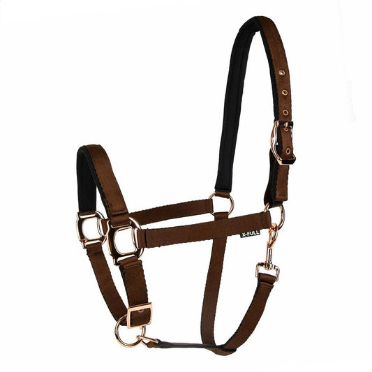 Lettia Rosegold Padded Leather Breakaway Halter