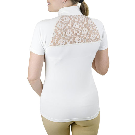 Equine Couture Ladies Magda Lace Equicool Short Sleeve Show Shirt