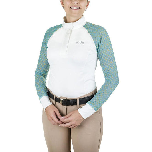 Equine Couture Women Smyrna Printed Long Sleeve Show Shirt