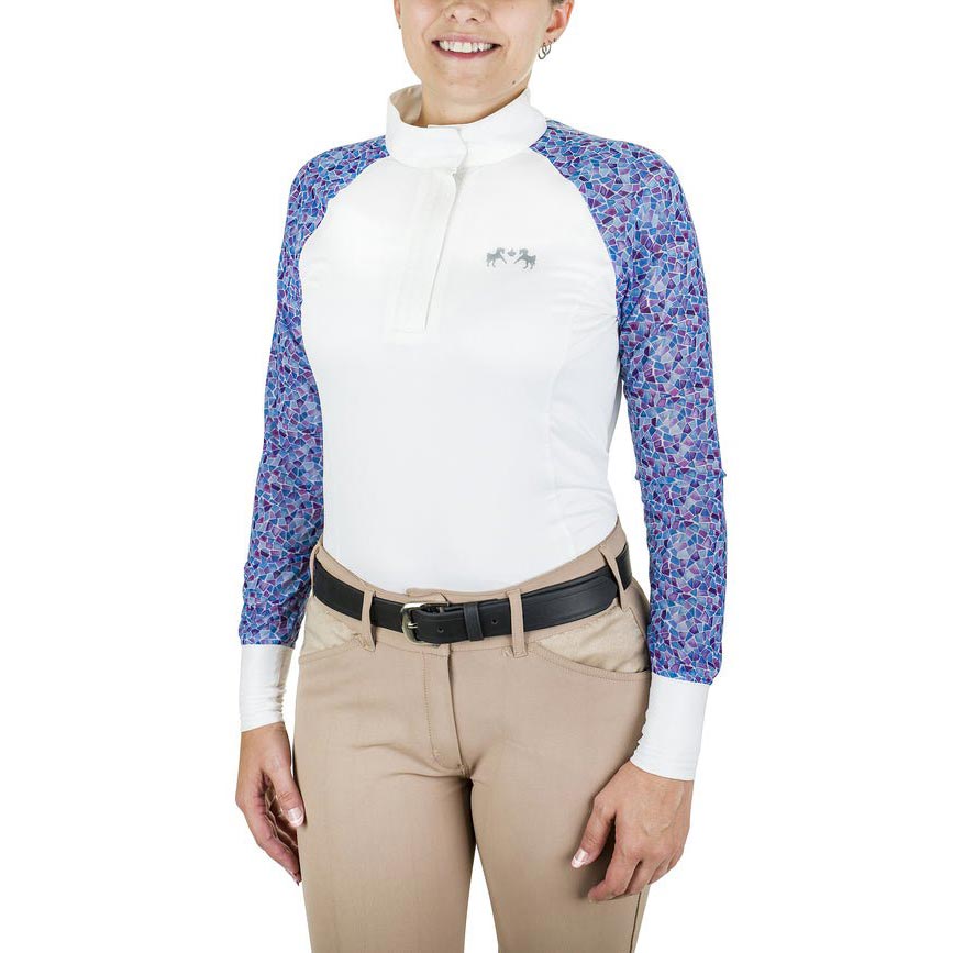 Equine Couture Women Smyrna Printed Long Sleeve Show Shirt