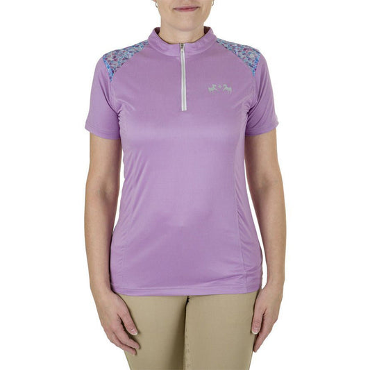 Equine Couture Women Daisy Printed Smyrna Sport Shirt