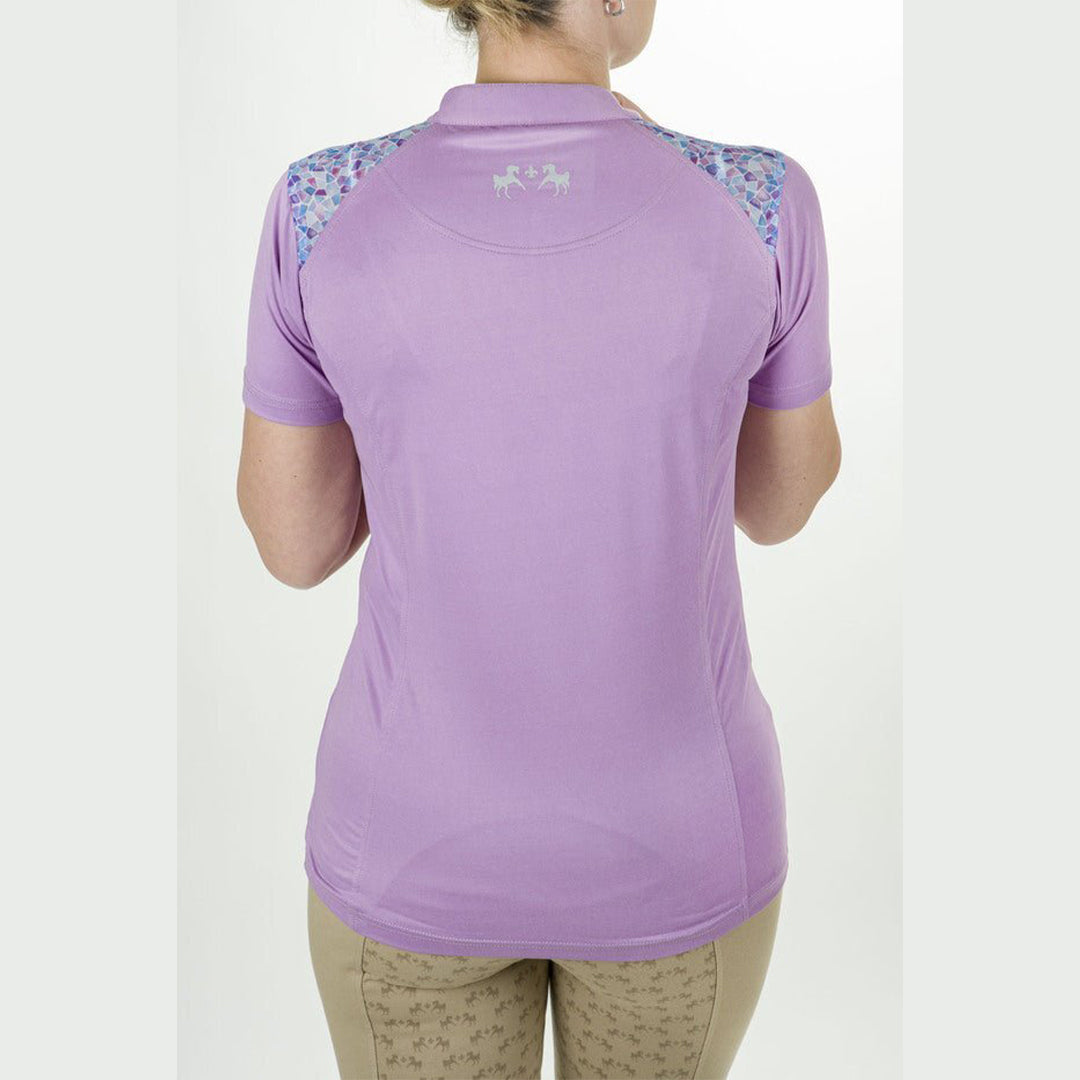 Equine Couture Women Daisy Printed Smyrna Sport Shirt