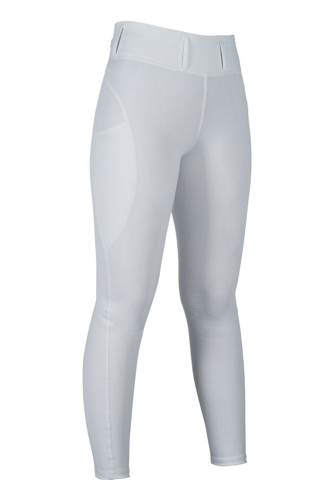 HKM Jil High Waist- Sil. Full Seat Ladies Riding Leggings - JPC Equestrian.com