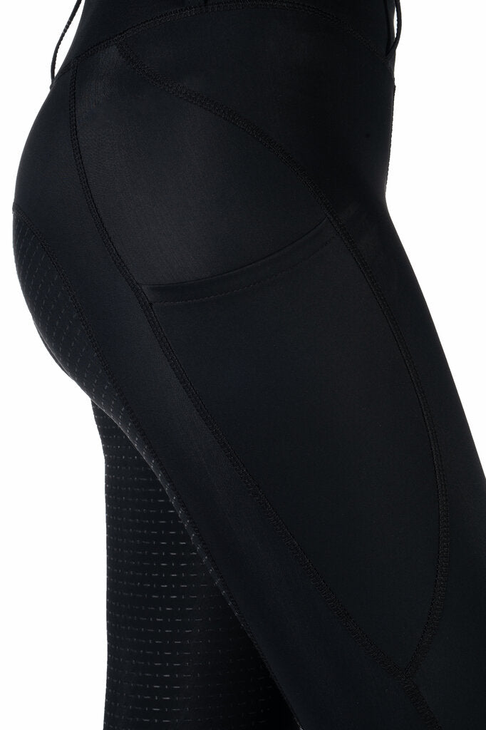 HKM Jil High Waist- Sil. Full Seat Ladies Riding Leggings - JPC Equestrian.com