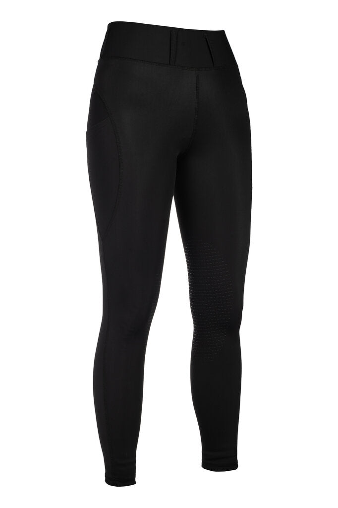 HKM Jil High Waist- Sil. Knee Patch Ladies Riding Leggings