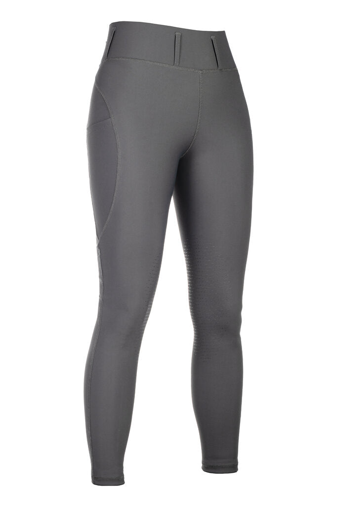HKM Jil High Waist- Sil. Knee Patch Ladies Riding Leggings