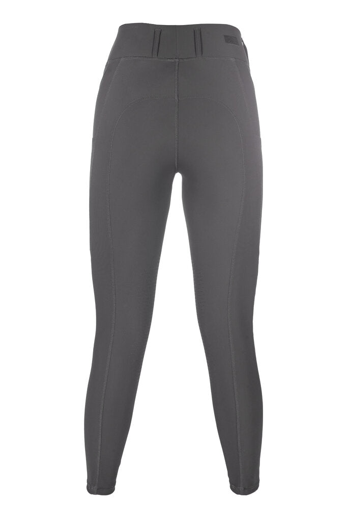 HKM Jil High Waist- Sil. Knee Patch Ladies Riding Leggings