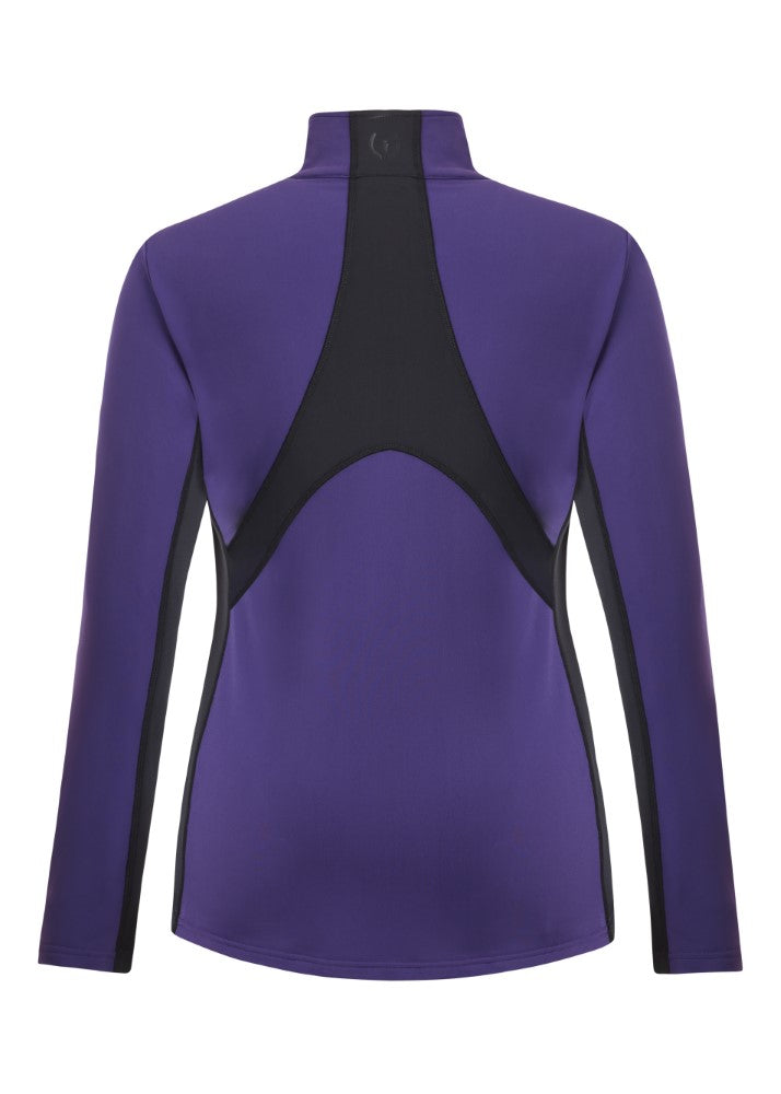 Kerrits Ladies Rail Side Quarter Zip Solid Tech Top