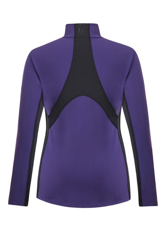 Kerrits Ladies Rail Side Quarter Zip Solid Tech Top