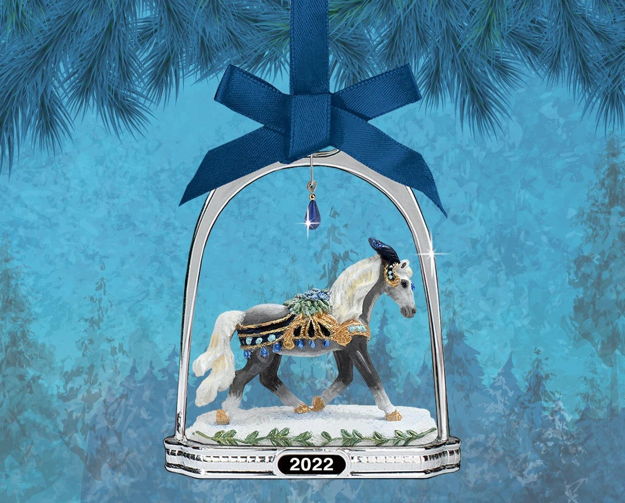 Breyer Snowbird 2022 Holiday Horse Stirrup Ornament