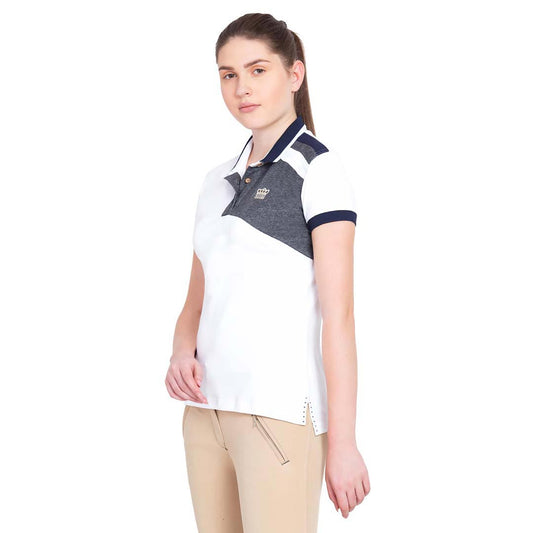 George H Morris Ladies Hunter Short Sleeve Polo Sport Shirt
