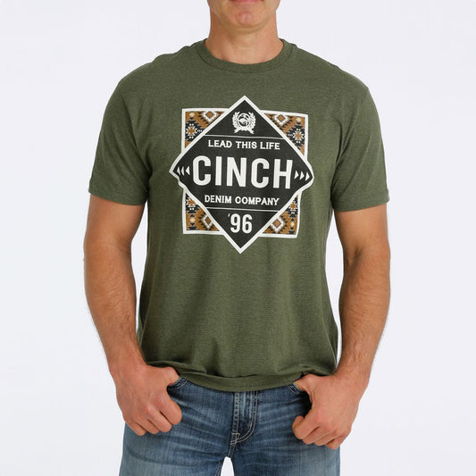 Cinch Men's Short Sleeve Aztec Tee