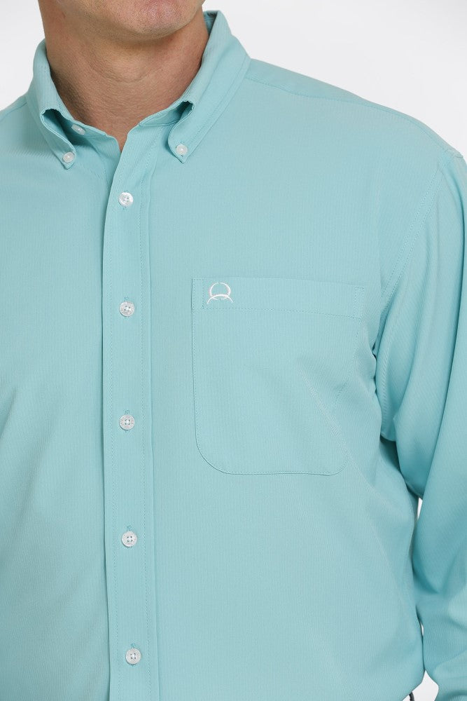 Cinch Men's Solid Long Sleeve Arenaflex Button Down Shirt - Breeches.com