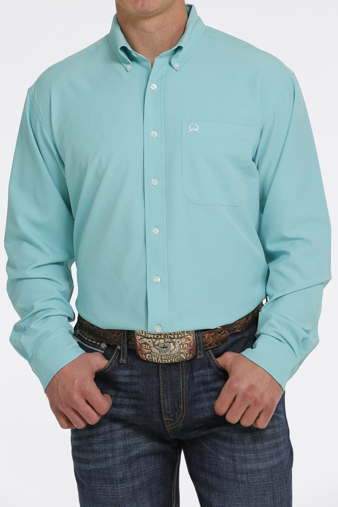 Cinch Men's Solid Long Sleeve Arenaflex Button Down Shirt - Breeches.com