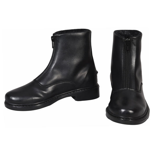 TuffRider Children's Starter Winter Fleece-Lined Front Zip Paddock Boots
