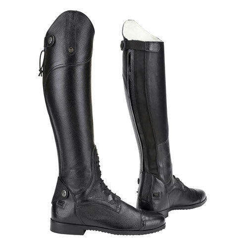 TuffRider Women Leather Back Zipper Olympia Field Boots