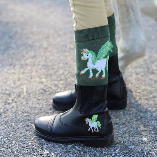 TuffRider Kid's Unicorn Starter Front Zip Paddock Boots