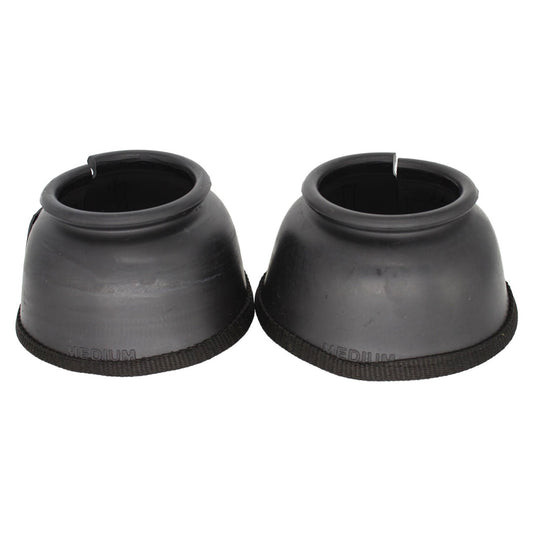 TuffRider Round Top Plain Bell Boots PVC Foam Hook and Loop w/ Bottom Tape