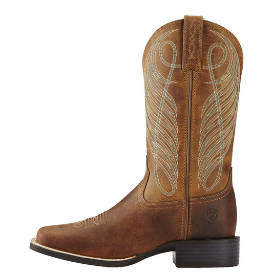 Ariat Round Up Wide Square Toe Western Boot