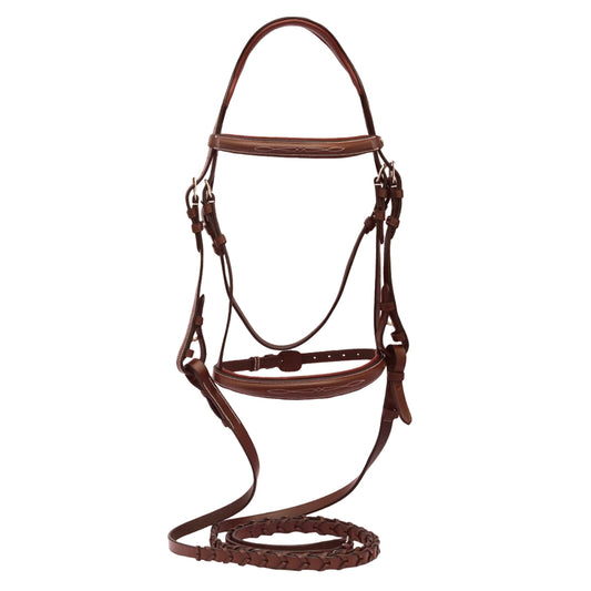 Henri de Rivel Pro Mono-Crown Padded Wide Noseband Bridle
