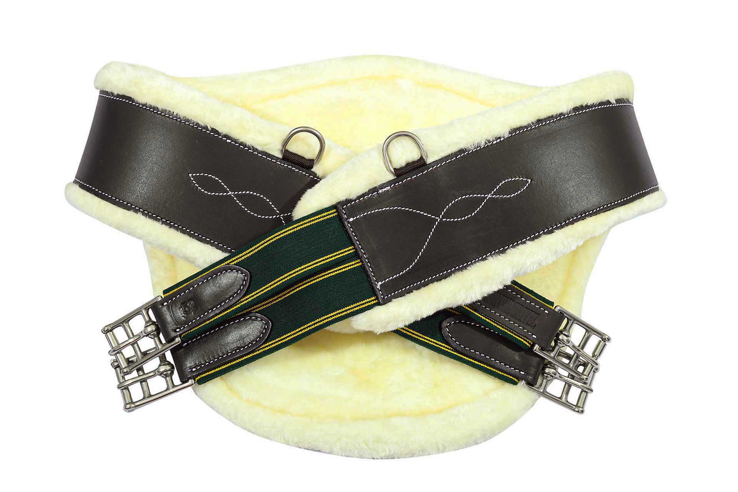 Henri de Rivel Anatomic Jumping Belly Guard Girth with Sherpa Fleece