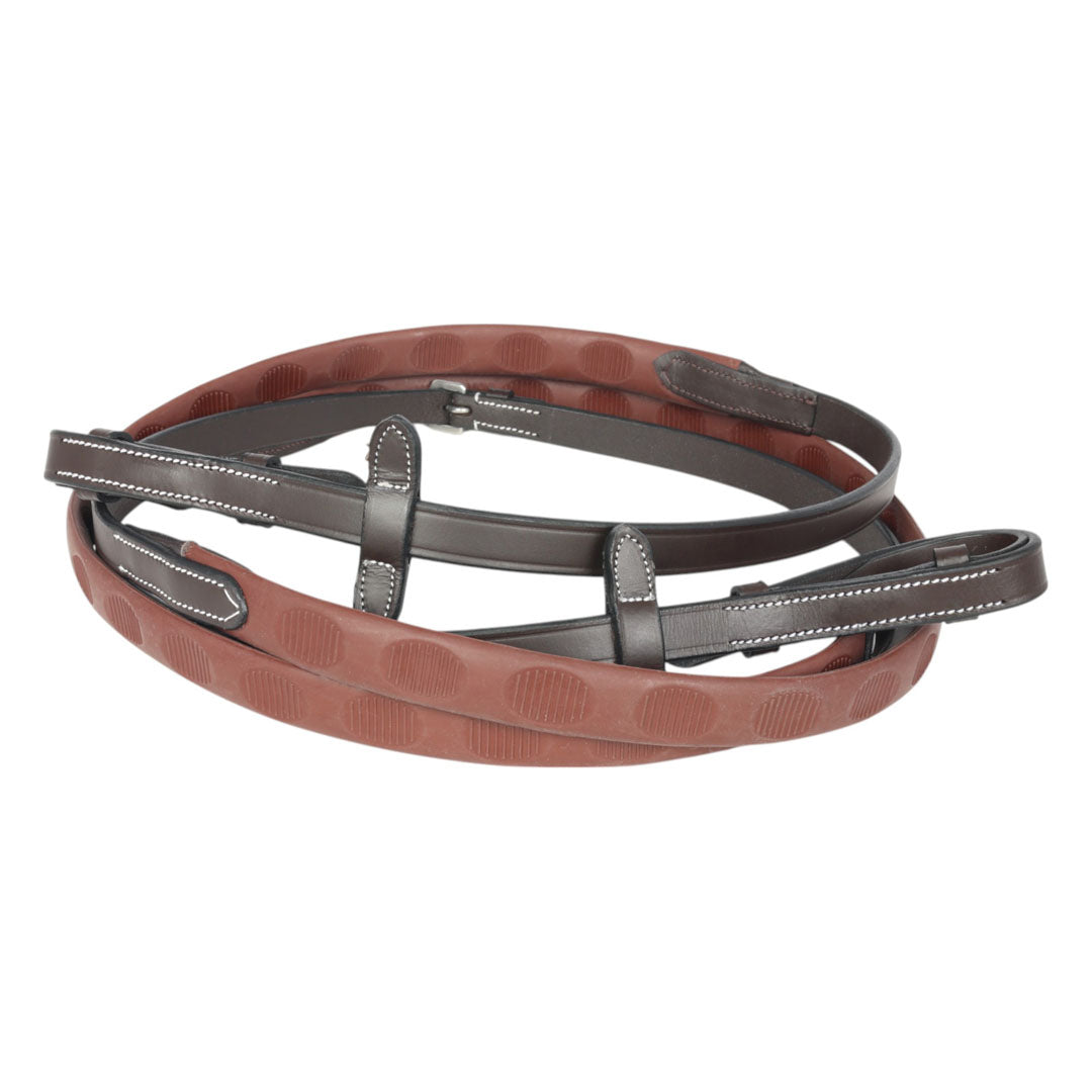 Henri de Rivel GripX Rubber Reins 5/8" width 54" length - JPC Equestrian.com