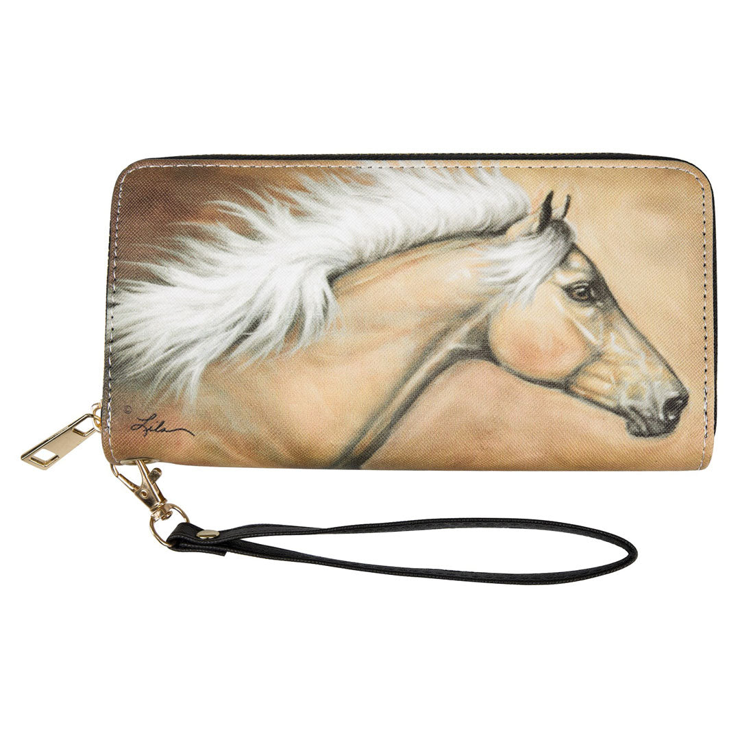 AWST Int'l "Lila" Palomino Clutch Wallet w/ Wristlet