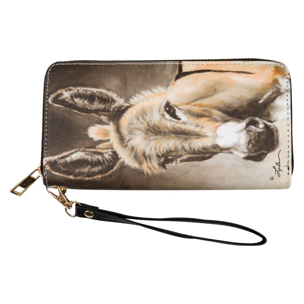 AWST Int'l "Lila" Donkey Head Wallet w/ Wristlet