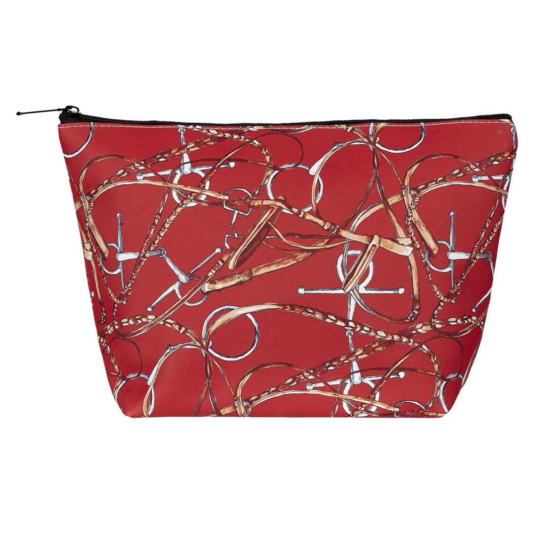 AWST Int'l "Lila" Snaffle Bridle Cosmetic Pouch
