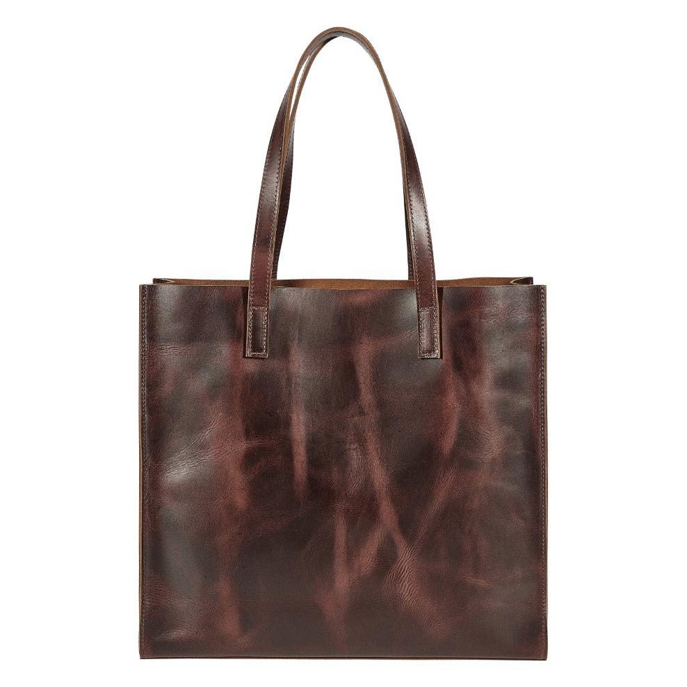 AWST Int'l Snaffle Bit Leather Tote Bag