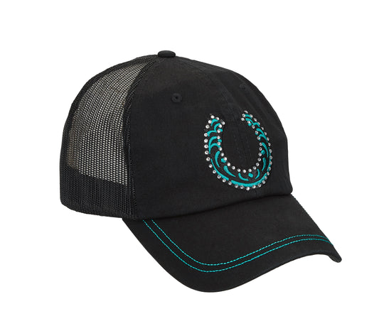 AWST Int'l Rhinestone Horseshoe Cap