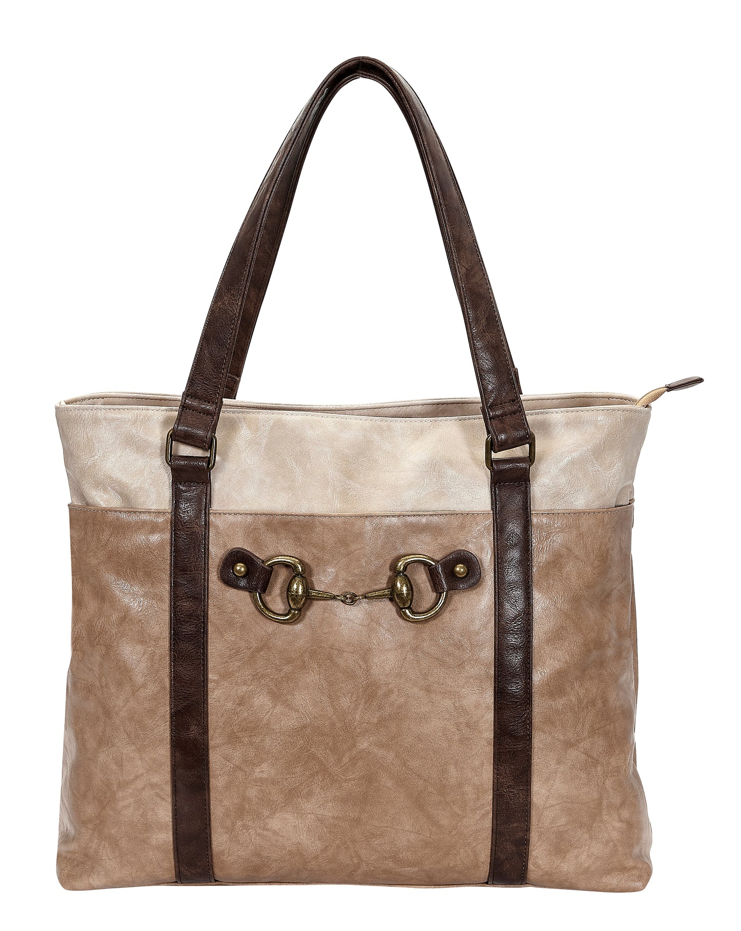 AWST Int'l Colorblock Snaffle Bit Laptop Tote
