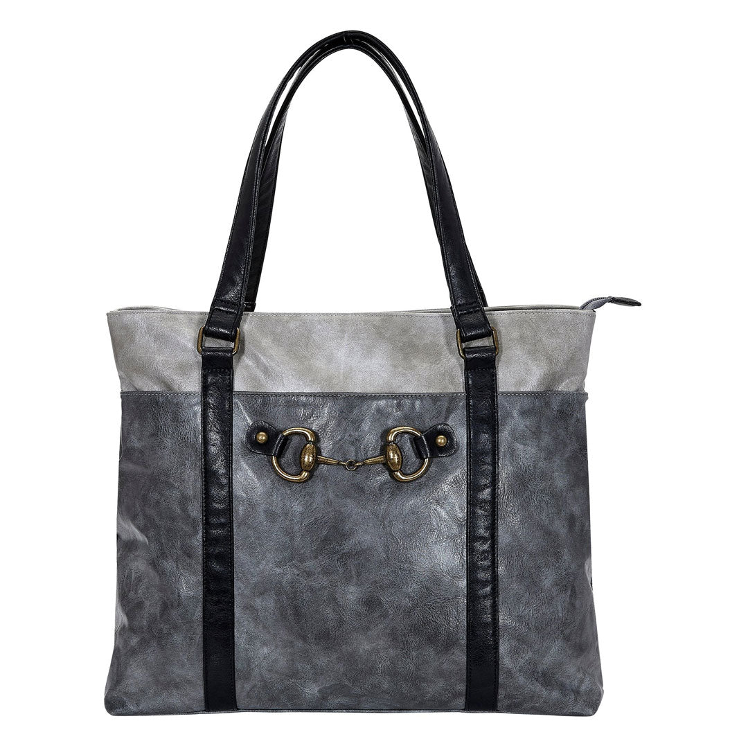 AWST Int'l Colorblock Snaffle Bit Laptop Tote