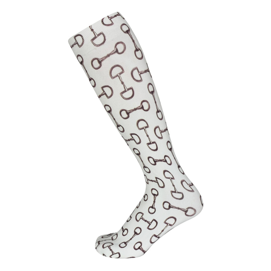 AWST Int'l Lila Vintage Snaffles Socks - JPC Equestrian.com