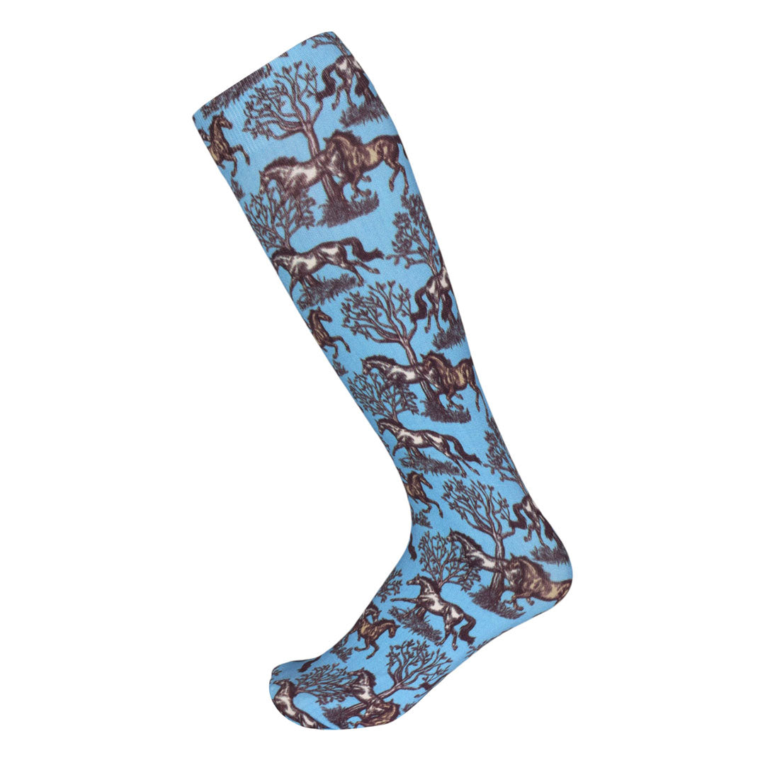 AWST Int'l Lila Toile Socks - JPC Equestrian.com